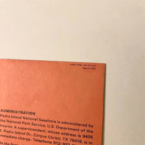 Vintage 1978 Padre Island National Seashore Texas Map Travel Guide Brochure - Picture 3 of 11